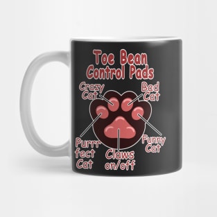 Toe Bean Cat Paw Pads Kitty Gamer Controller Mug